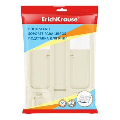 Подставка для книг ErichKrause "Base Pastel", 235*190мм, регулир. угол наклона (58032) желтая