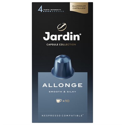 Кофе в капсулах JARDIN "Allonge" для кофемашин Nespresso, 10 порций, 1356-10