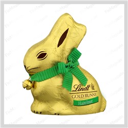 Фигурка Золотой кролик Lindt GOLD BUNNY из молочного шоколада с фундуком 100 гр