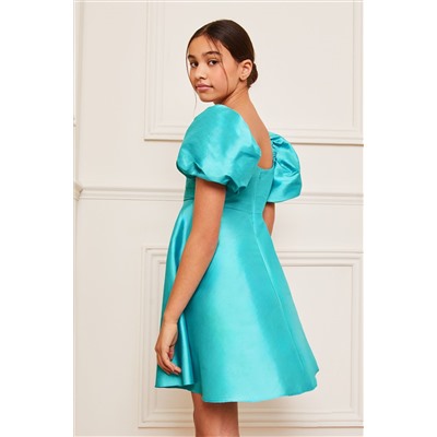 Lipsy Taffeta Square Neck Occasion Dress (3-16yrs)