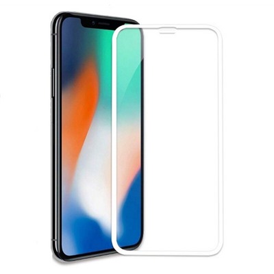 Защитное стекло iPhone XR/11 (белый) 9D тех.упаковка