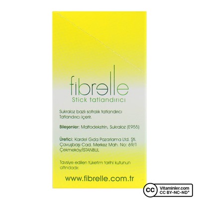 Подсластитель Fibrelle Ultra Plus 80 пакетиков x 0,5 гр