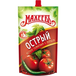 Кетчуп Острый томатный , Махеевъ, 300 г.