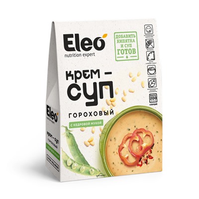 Крем-суп гороховый с кедровой мукой, Eleo, 200 гр.