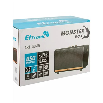 Колонка  ELTRONIC MONSTER BOX  850 (30-15) TWS (черный)