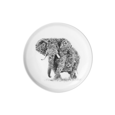 Тарелка десертная Африканский слон, 20 см, 60163