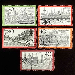 Набор марок Туризм, Германия, 1973 год (полный комплект)
