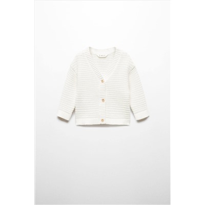 Mango Button Knit Cardigan