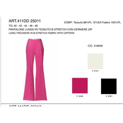 PANTALONE LUNGO CON ZIP