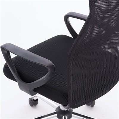 Кресло офисное Brabix Tender MG-330 сетка/ткань/кожзам черное 531845 (1)