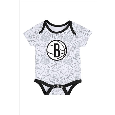 Fanatics NBA Brooklyn Nets Slam Dunk Black 3pc Bodysuit