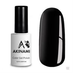 Гель-лак Akinami Color Gel Polish тон №02 Black