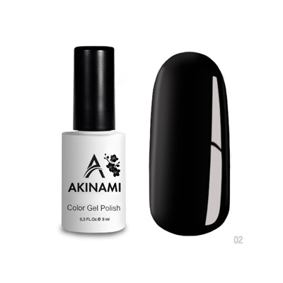 Гель-лак Akinami Color Gel Polish тон №02 Black