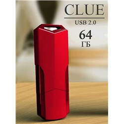 USB карта памяти 64ГБ Smart Buy Clue (красный)