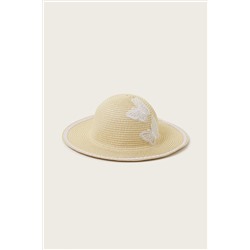 Monsoon Baby Natural Butterfly Floppy Hat