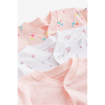 Pink Hip Dysplasia Baby Sleepsuits 3 Pack (0-3yrs)