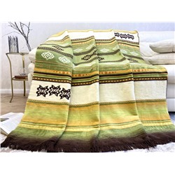 Плед cotton Rajtex 150*200 Скандинавия зеленый 09212b