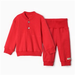 Комплект детский (джемпер, брюки) MINAKU цвет красный, рост 80-86 см