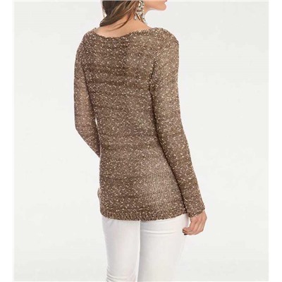 Пуловер, коричневый