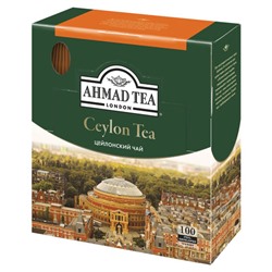 Чай AHMAD "Ceylon Tea", черный цейлонский, 100 пакетиков в конвертах по 2 г, 163i-08