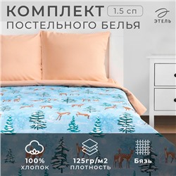 Постельное белье "Этель" 1.5 сп Зимнее волшебство 143*215 см, 150*214 см, 70*70 см - 2 шт