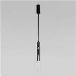 Подвесной светодиодный светильник со стеклянным плафоном
                     Eurosvet  50253/1 LED черный