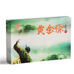 Чай китайский зелёный "Шен Пуэр Золотой Брикет", уезд Мэнхай,  2018 год, 250 г