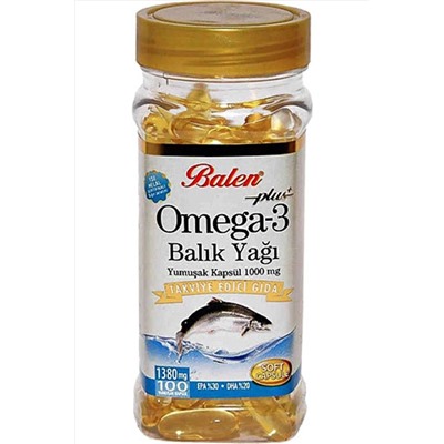 Balen Omega 3 Balık Yağı 1380mg 100 Kapsül