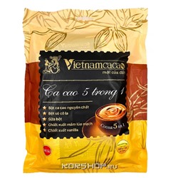 Какао 5 в 1 со сливками и сахаром Всё лучшее вместе Vietnamcacao, Вьетнам, 320 г (16 саше) Акция