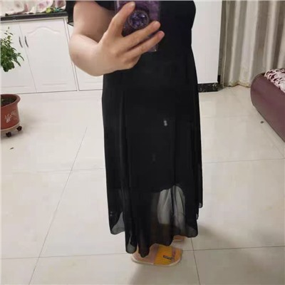 Женское шифоновое платье размера Plus size 8 и 9 фото с отзывов