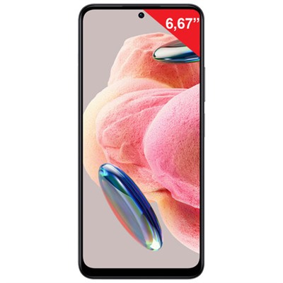 Смартфон XIAOMI Redmi Note 12, 2 SIM, 6,67", 4G (LTE), 50+8+2 Мп, 4/128 ГБ, серый, MZB0DOORU