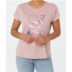 Rosa T-Shirt
     
      Janina, Rundhalsausschnitt