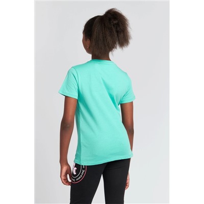 Juicy Couture Classic Fit Girls Blue Diamante T-Shirt