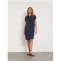 Платье рубашечного кроя  цвет: Темно-синий PL1385/duia | купить в интернет-магазине женской одежды EMKA