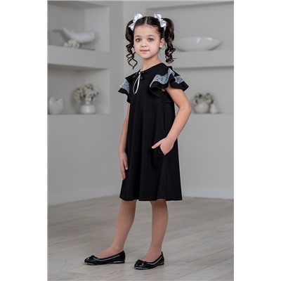 Школьное платье для девочки с карманами ШП-2301-13