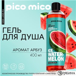 Гель для душа Ice watermelon, питание и увлажнение, 400 мл, аромат арбуза, PICO MICO