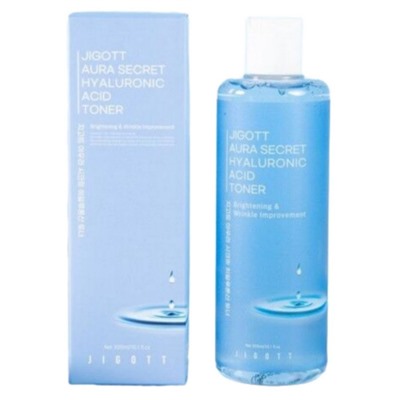 Jigott Увлажняющий тонер с гиалуроновой кислотой / Aura Secret Hyaluronic Acid Toner, 300 мл