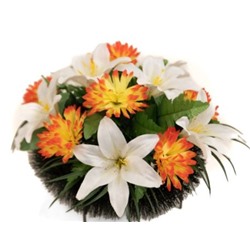Искусственные цветы, Венок "Полянка 1000" для проведения обряда похорон (1010237) без расцветки
