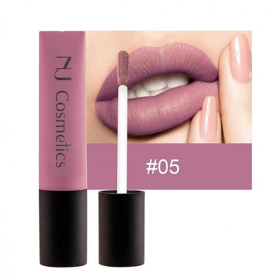 NJ Cosmetics Матовый блеск для губ тон 5