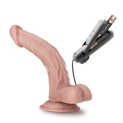 Телесный вибратор-реалистик Dr. Sean 8 Inch Vibrating Cock - 20,3 см.