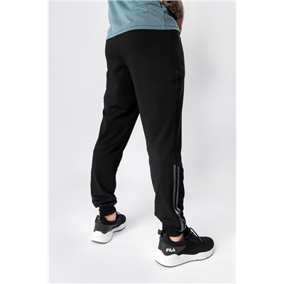 Спортивные брюки М-1264: Чёрный / Серый