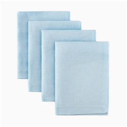 Набор салфеток Этель цвет голубой, 30х40 см - 4 шт,100% лён 170 г/м2