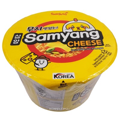 Лапша б/п со вкусом сыра Cheese Samyang, Корея, 105 г Акция