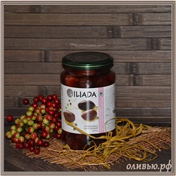 Оливки черные с косточкой ILIADA PDO KALAMATA 370 гр (Греция)