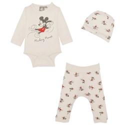 Mickey Mouse Newborn Mütze + Body + Hose