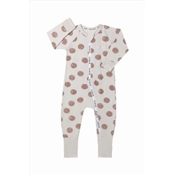 Bonds Natural Polka Dot Zip Sleepsuit