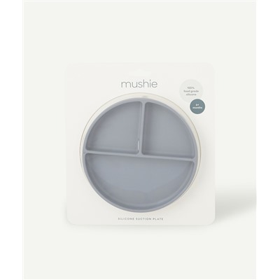 MUSHIE
ASSIETTE VENTOUSE GRISE EN SILICONE BÉBÉ