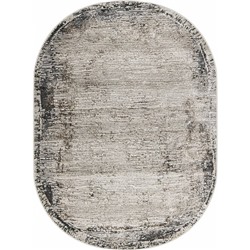 Ковёр овальный Eliza 38548A, размер 83x150 см, цвет grey fls/cream fls