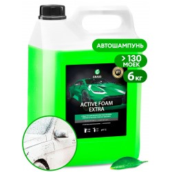 GRASS Автошампунь-пена бесконтактный Active Foam Extra ярко зеленый концентрат 6кг