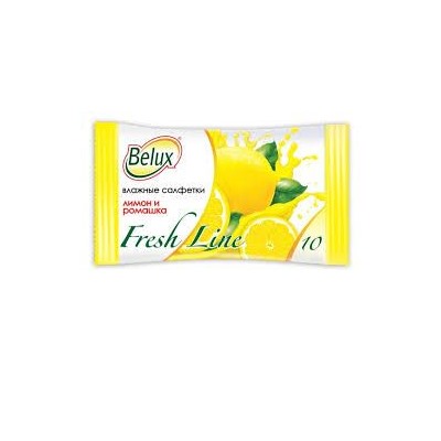90730 Салфетки влажные BELUX -10 Fresh line лимон